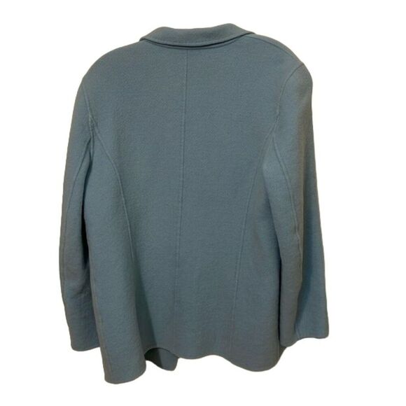 SOLD Talbots Blue Wool Cashmere Felted Blazer Jacket Womens Size 10 Soft - Picture 4 of 13